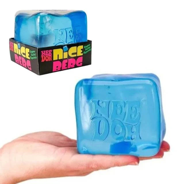 Nee Doh Nice Berg blue squishy stress fidget toy